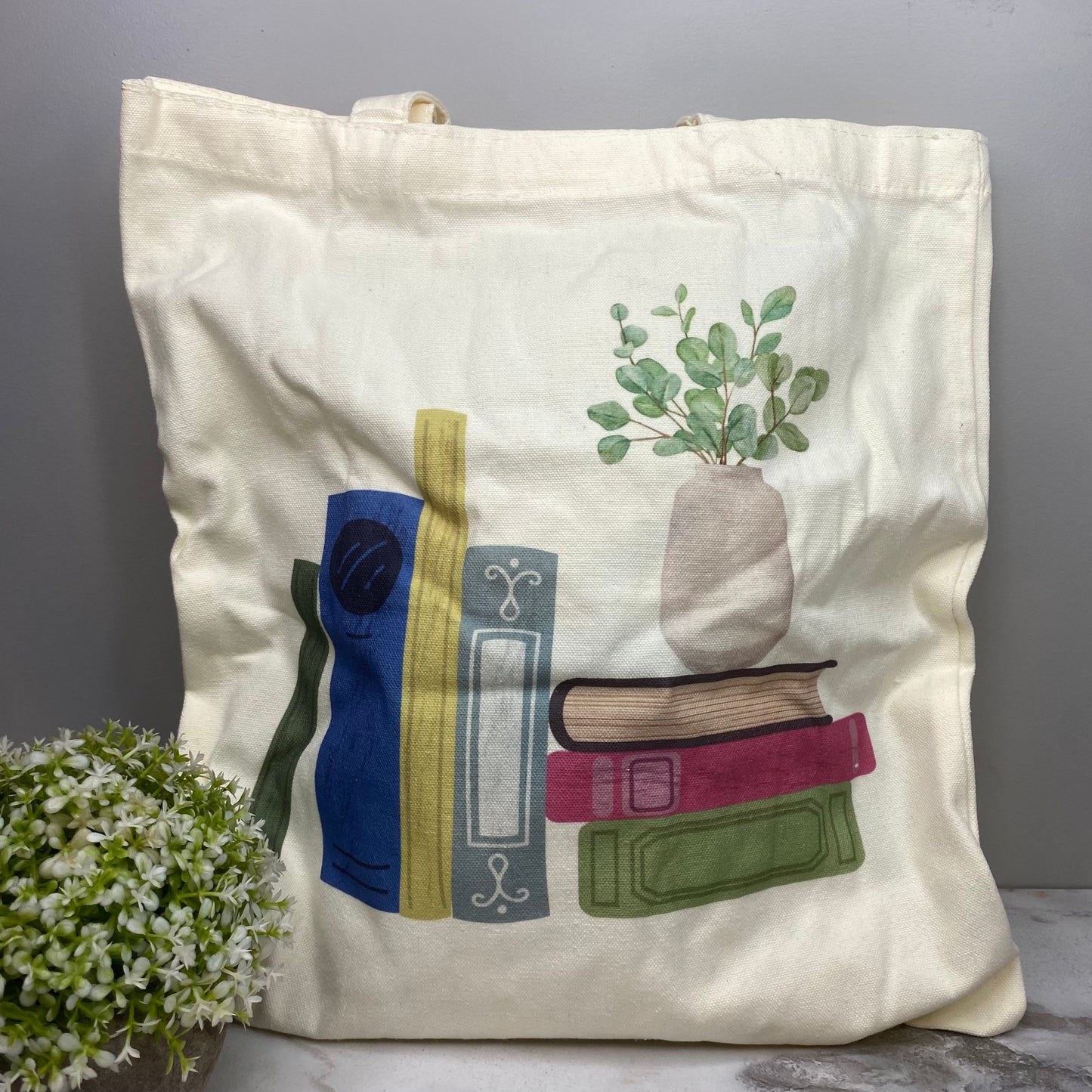 Tote Bag - Floral Books - #8