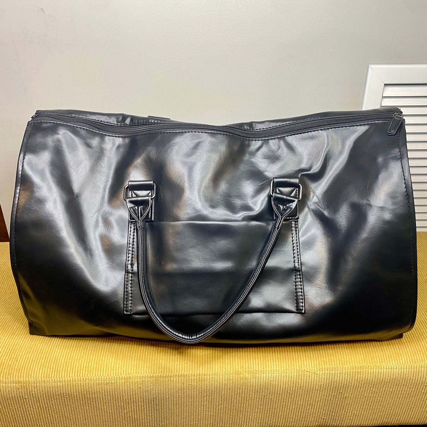 Rory, The Ultimate Duffle - Black Faux Leather