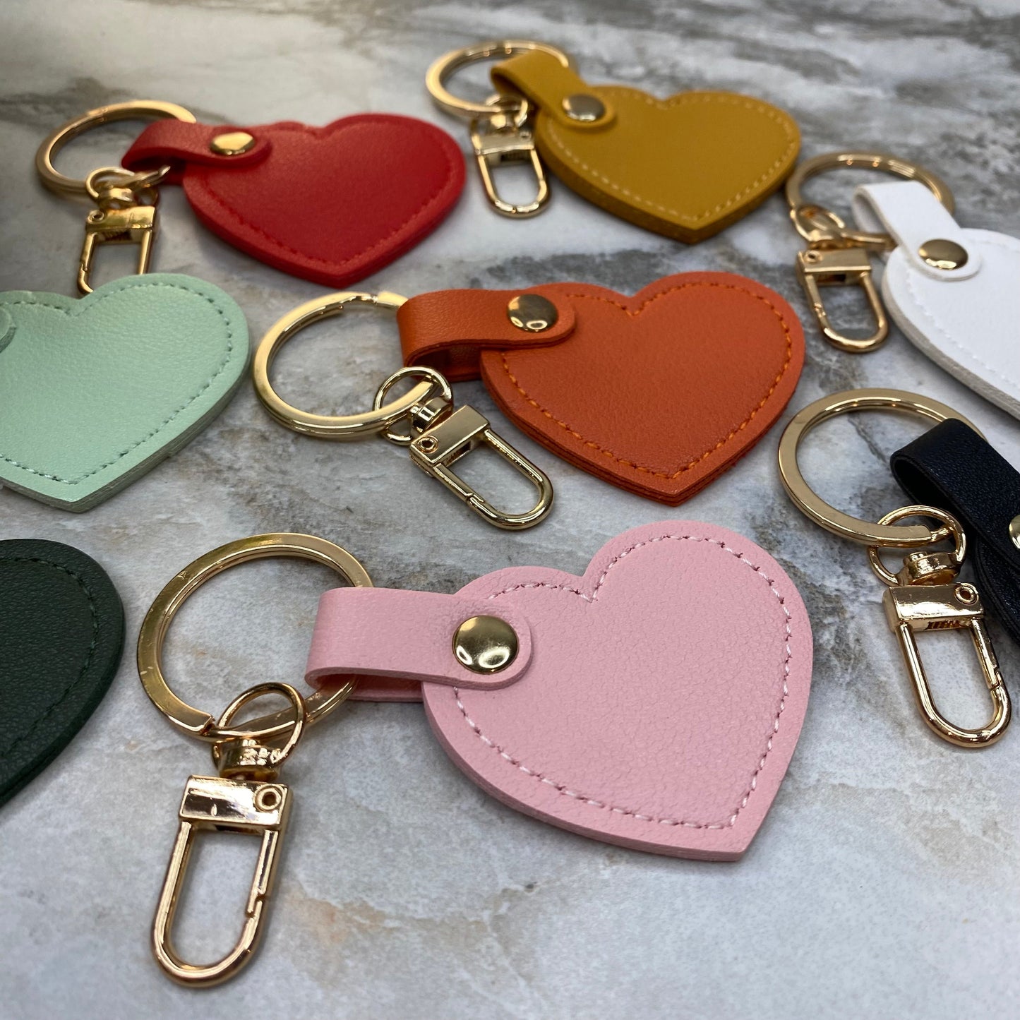 Keychain - Solid Heart Mix