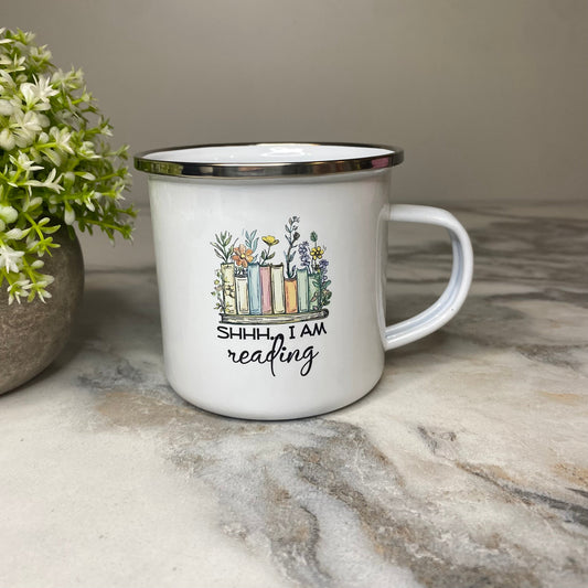 Mug - Reading - Shhh on White