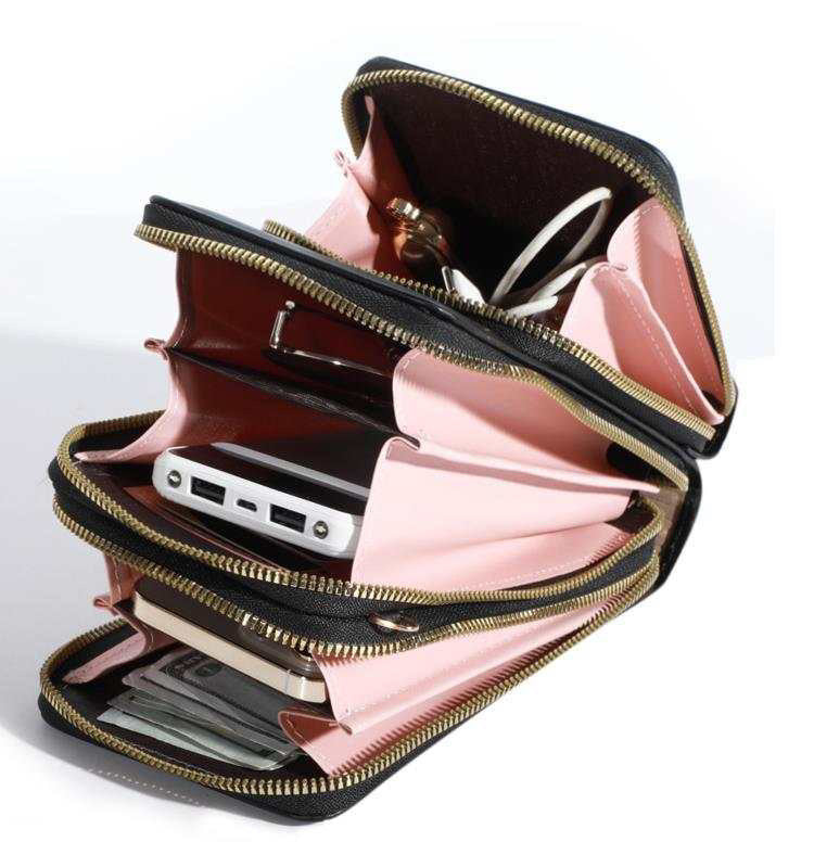Ivy Crossbody Wallet + Purse - Red