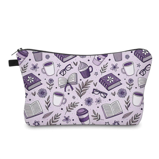 Pouch - Book Purple Coffee Tea