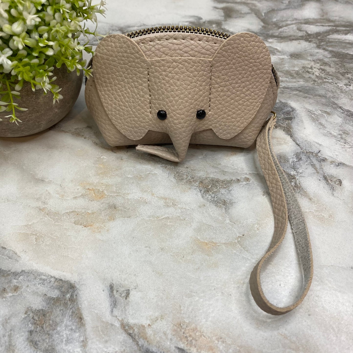 Wristlet Coin Pouch Wallet - Elephant