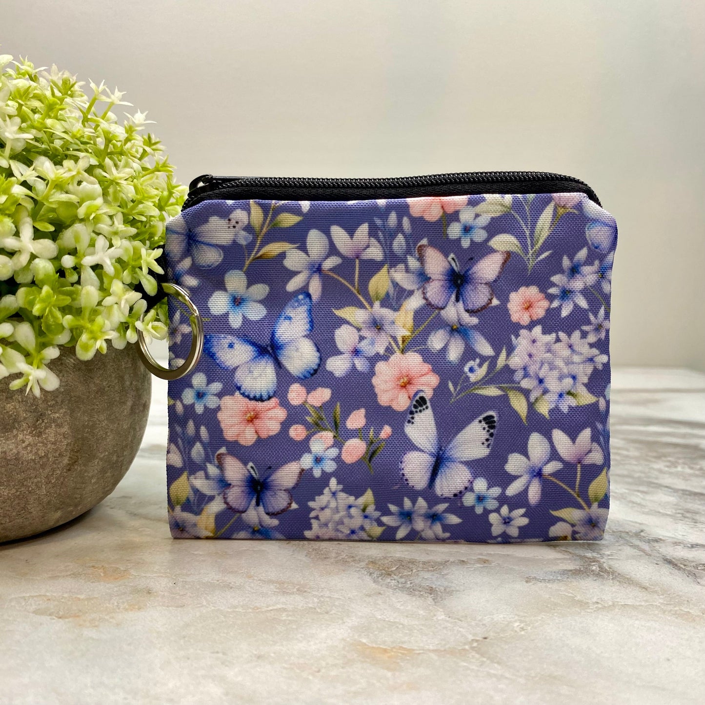 Mini Pouch - Periwinkle Butterfly