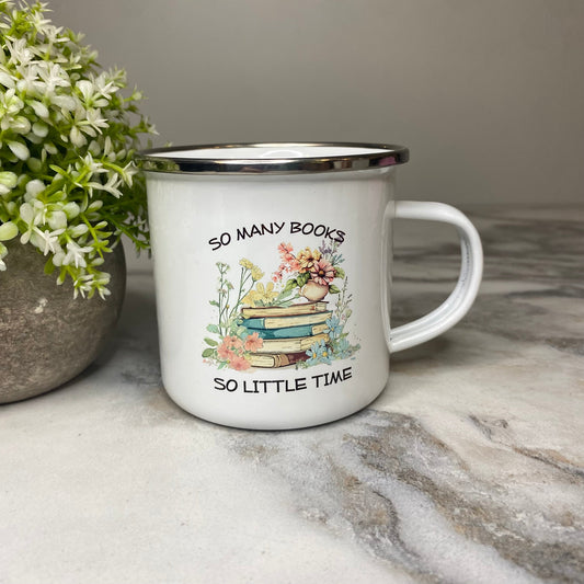 Mug - Reading - So Many Books on White