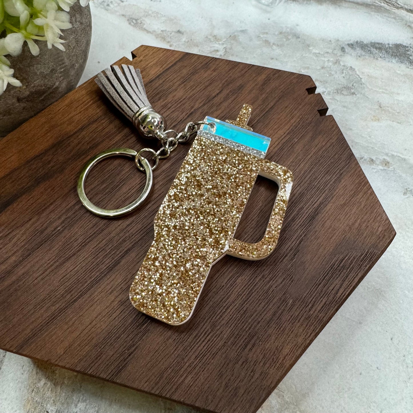 Keychain - Tumbler - Champagne