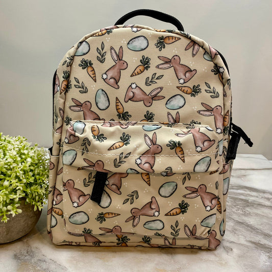 Mini Backpack - Easter - Bunnies, Eggs, & Carrots