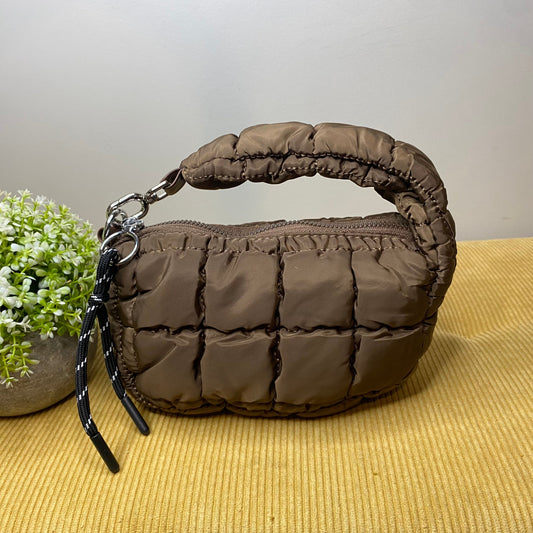 Mini Puffer Bag - Coffee