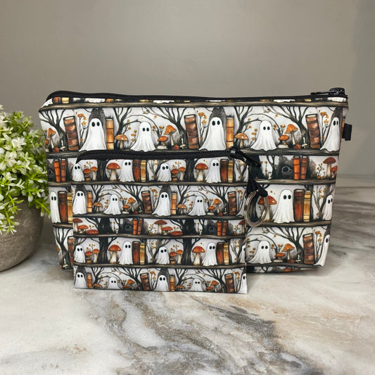 Pouch & Mini Pouch Bundled Set - Ghost Bookshelf