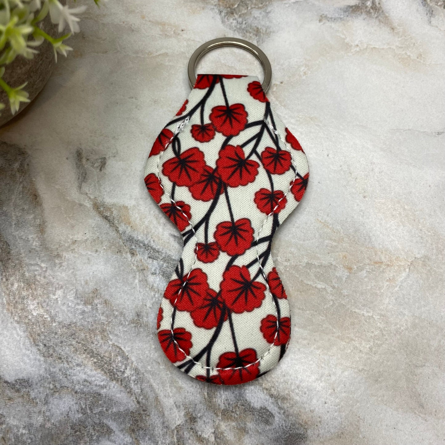 Lip Balm Chapstick Holder - #44 - Red Leaf Branch