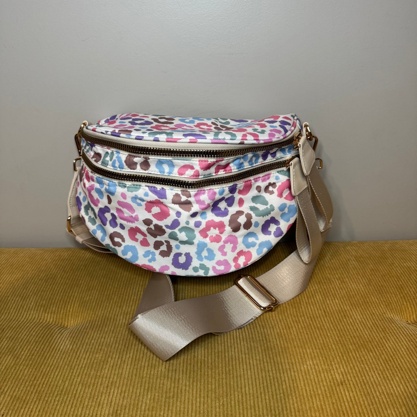 The Roni Nylon Crossbody - Animal Print Multicolor