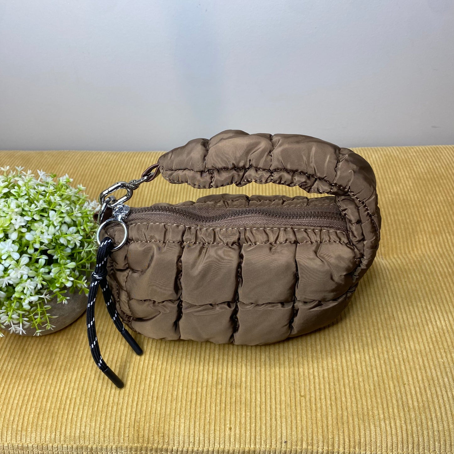 Mini Puffer Bag - Coffee