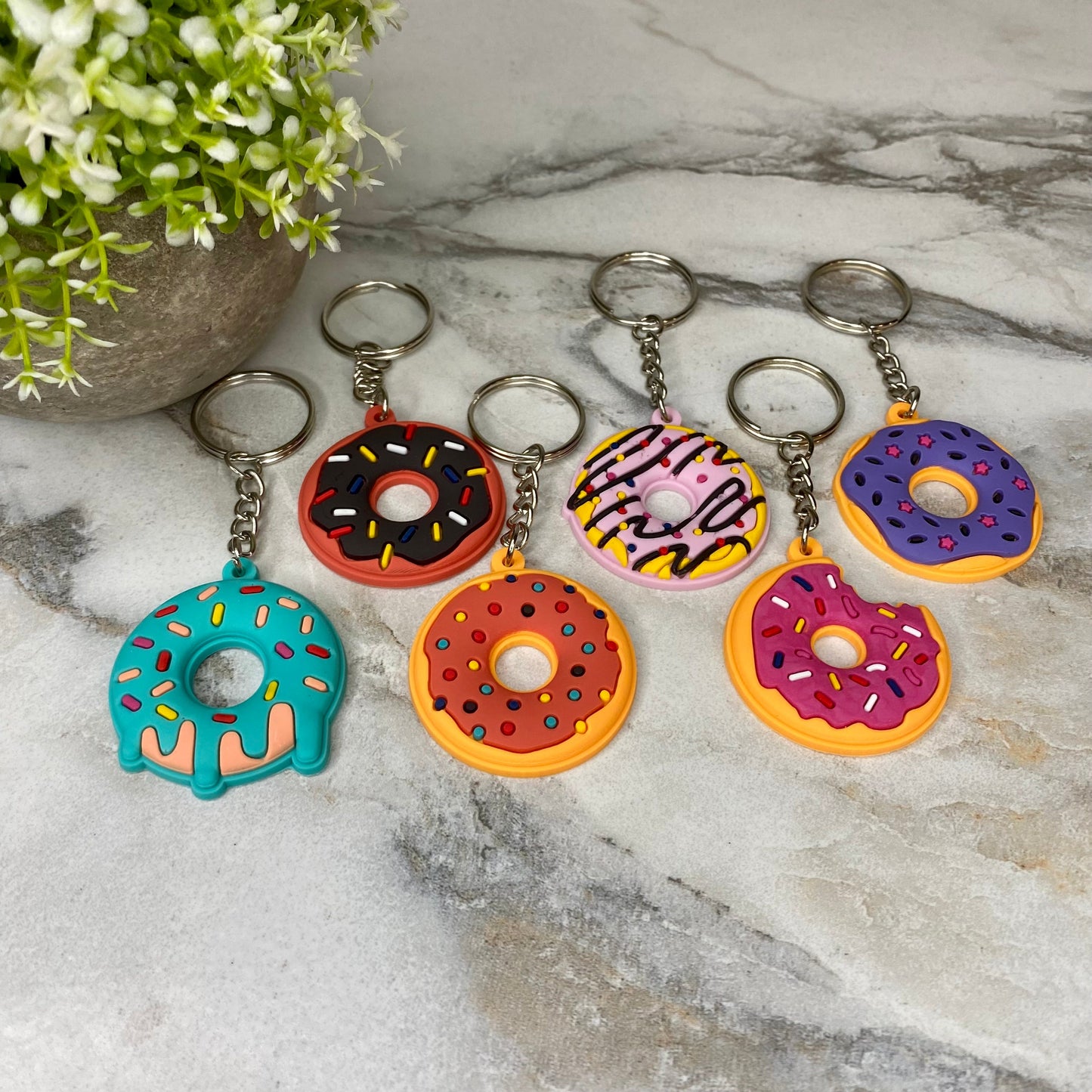 Keychain - Silicone - Donuts