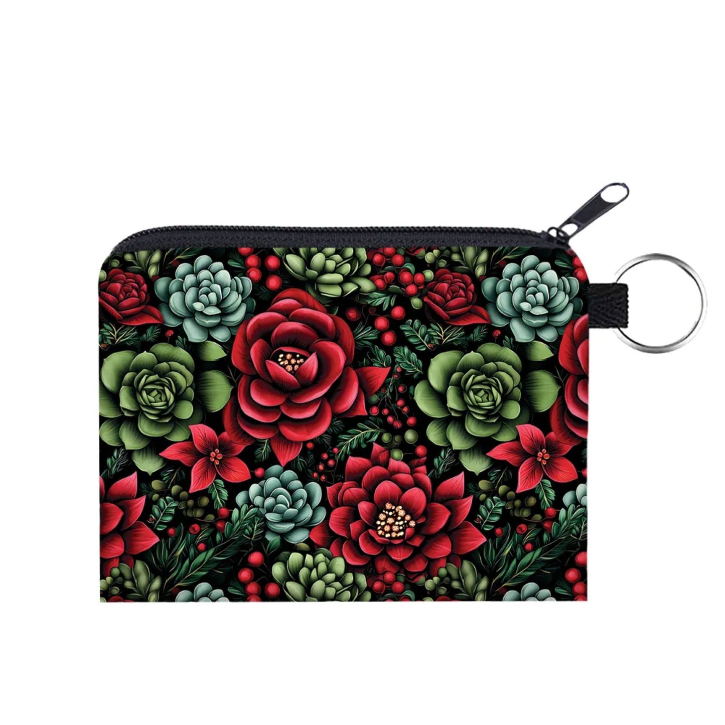 Mini Pouch - Floral Berries