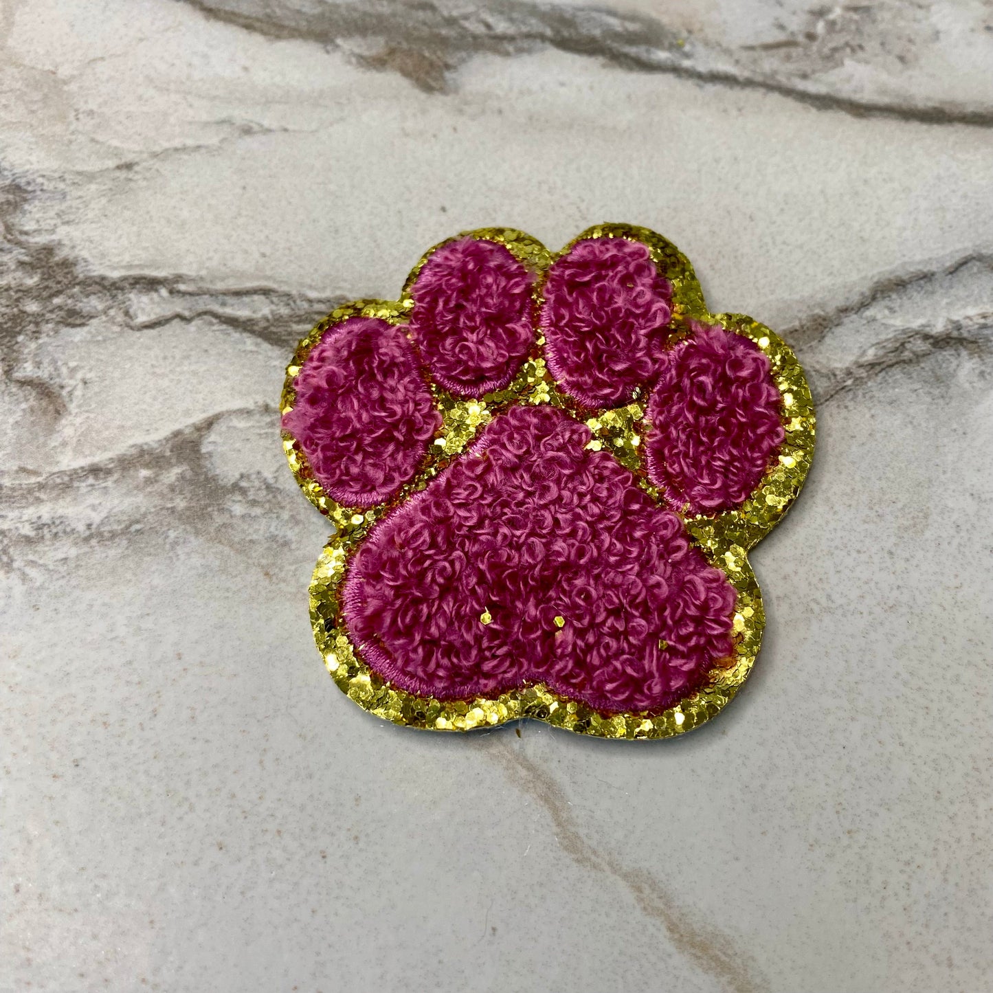 Chenille Patches - Paw Print