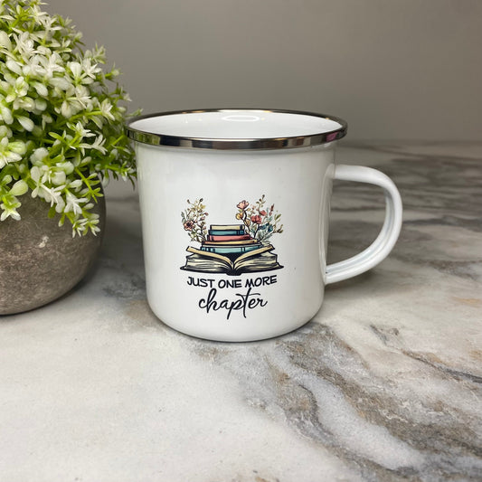 Mug - Reading - One More Chapter on White