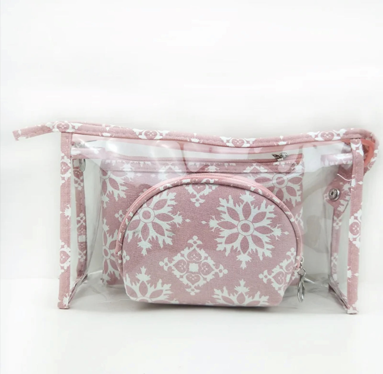 Trio Set Pouch + Clamshell - Snowflake