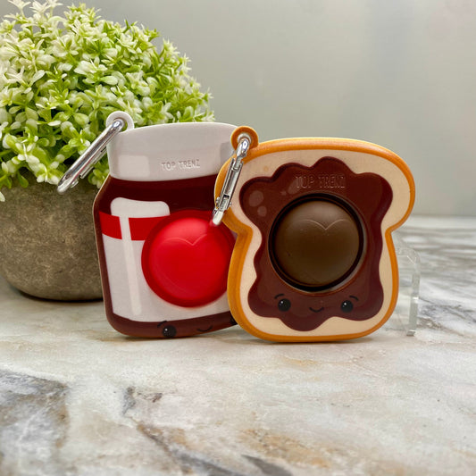 OMG Mega Pop Best Friend Keychain Toy - Hazelnut Spread & Toast