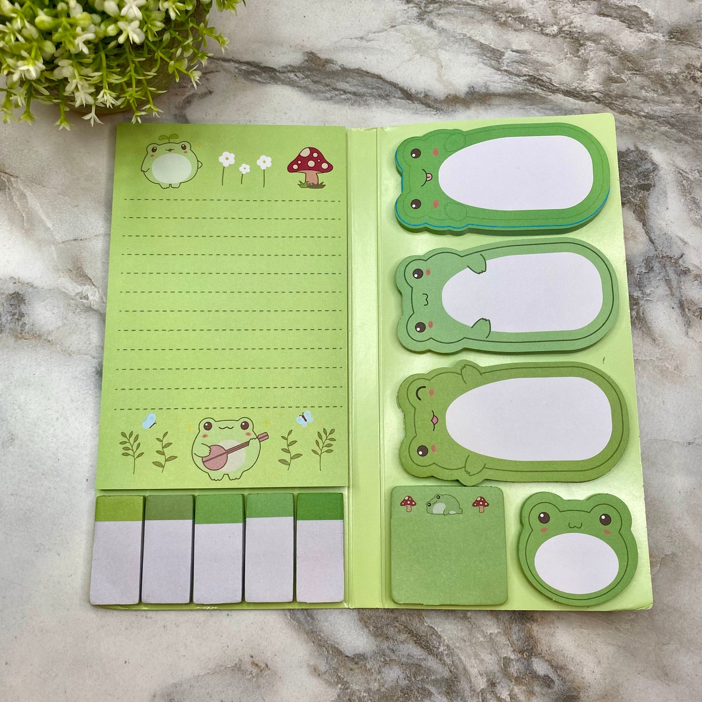 Sticky Note Booklet Set - Frogs