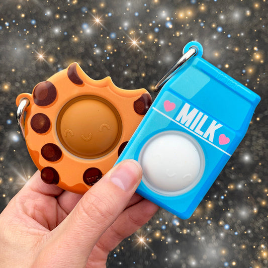 OMG Mega Pop Best Friend Keychain Toy - Milk & Cookies