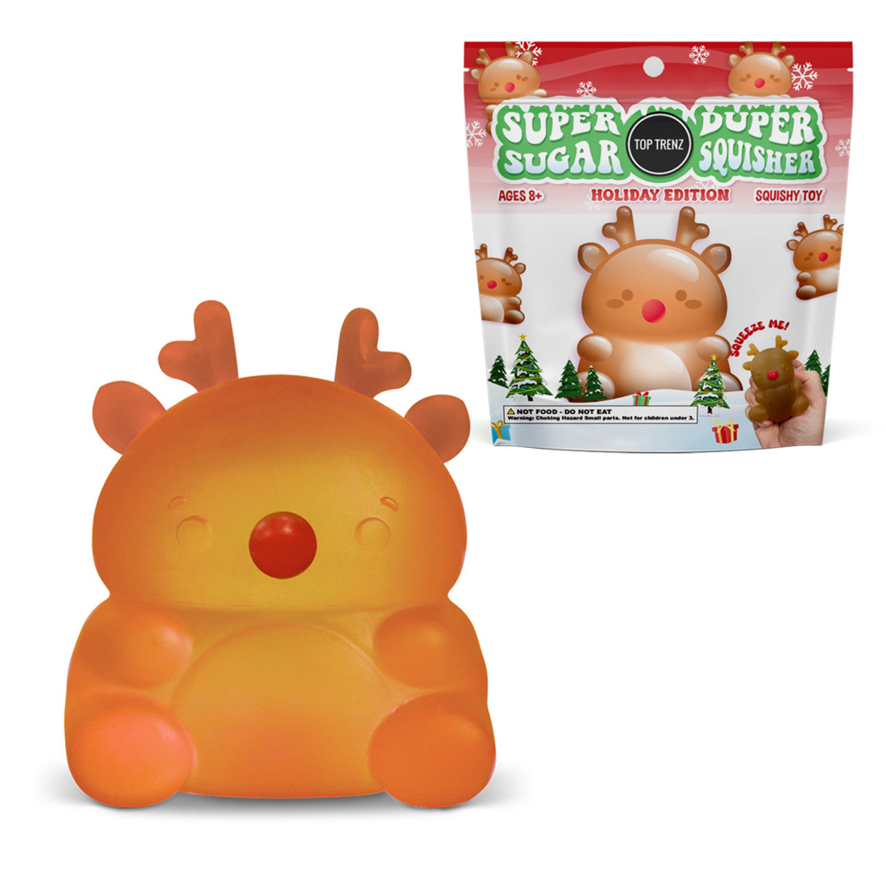 Super Duper Sugar Squisher Toy - Reindeer