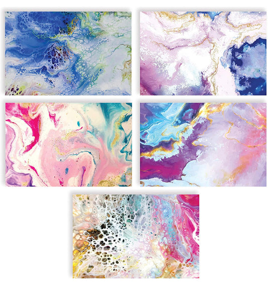 Greeting Card - Watercolor Marble Gift